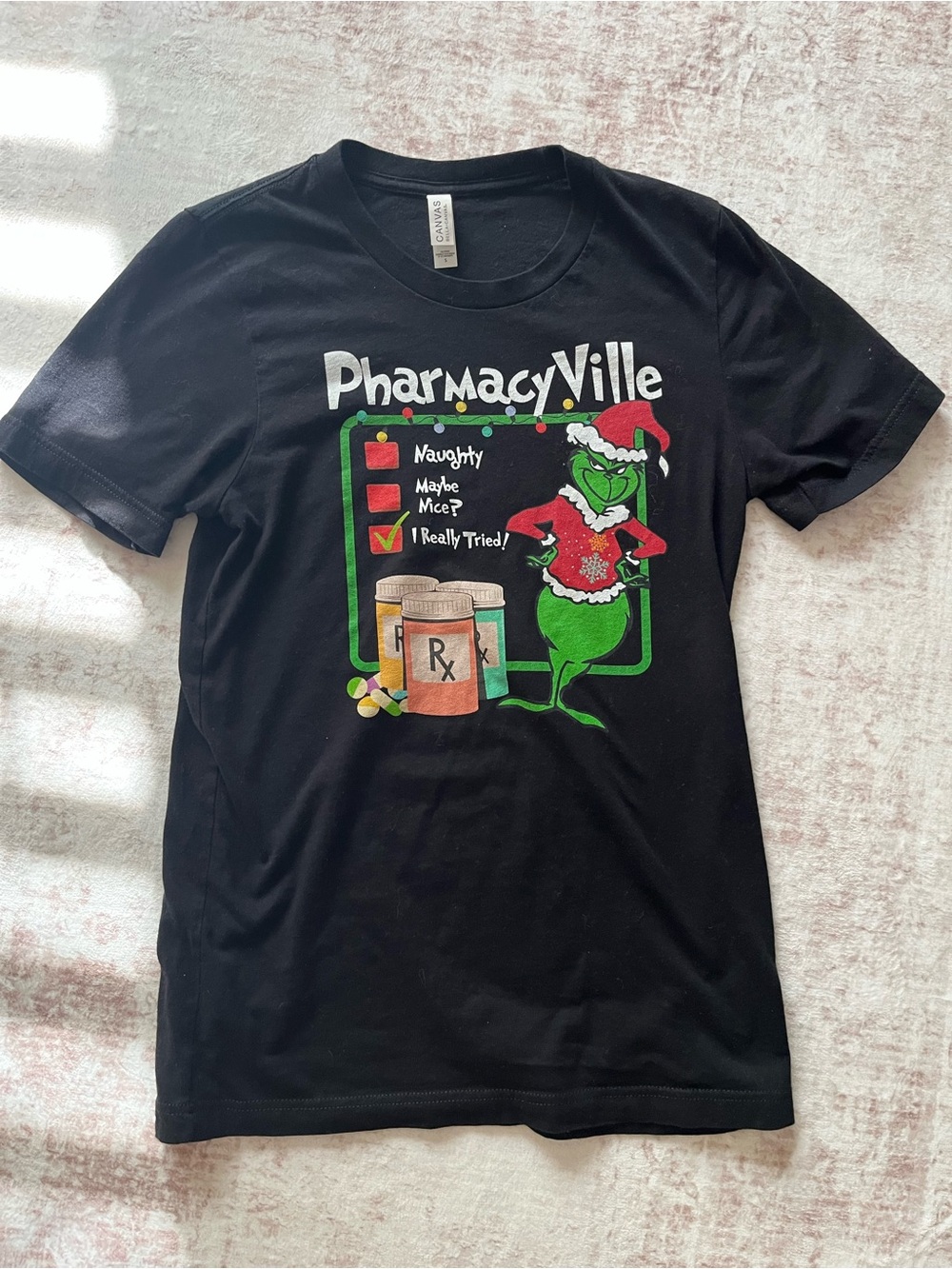 PharmacyVille Grinch Graphic T-Shirt - Black